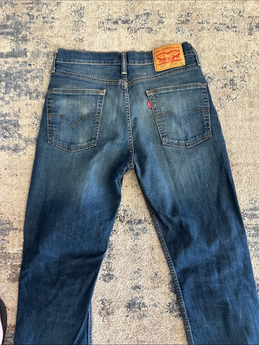 Levi's Men's Dark Blue Straight Leg Jeans